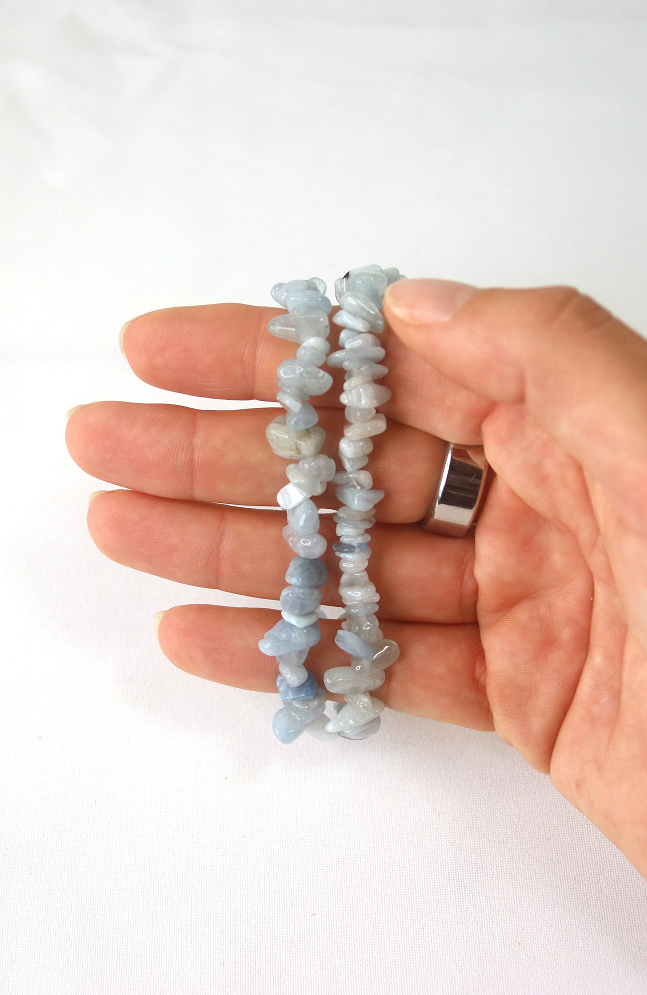 Aquamarine Chip Bracelet AA